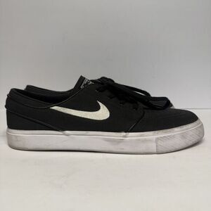 Nike Zoom Stefan Janoski Black Canvas Oreo Skate Skateboard Shoes Men’s Size 10